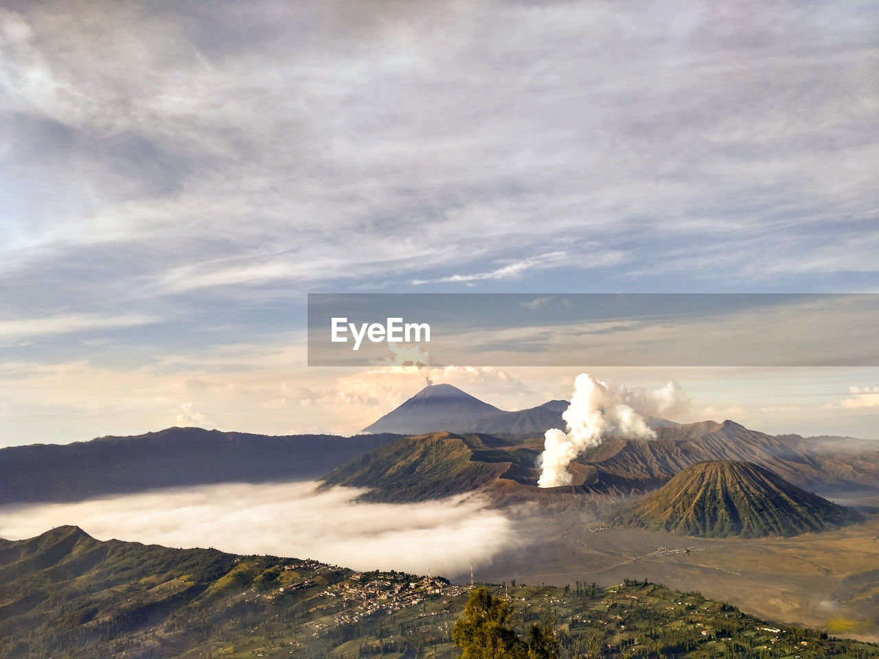 VIEW OF VOLCANIC LANDSCAPE