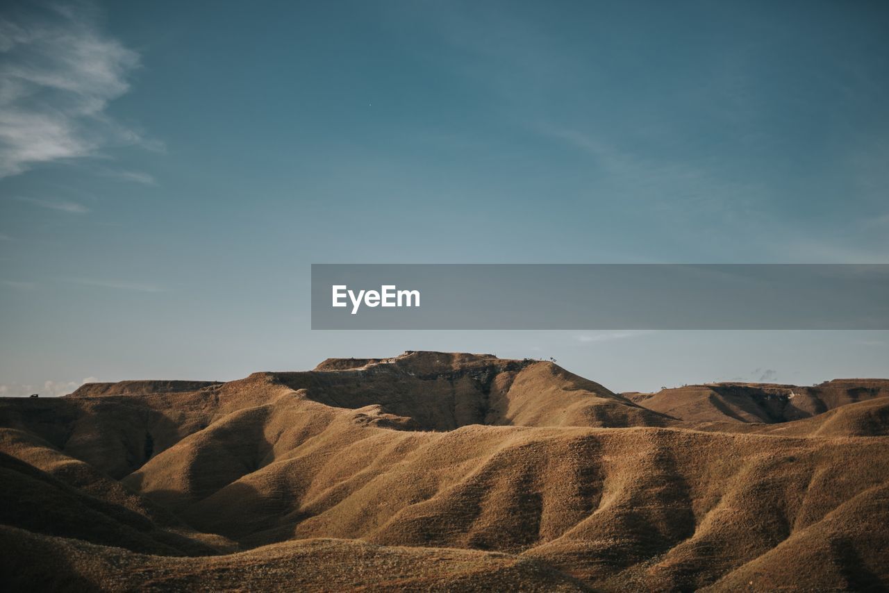 Scenic view of desert against sky