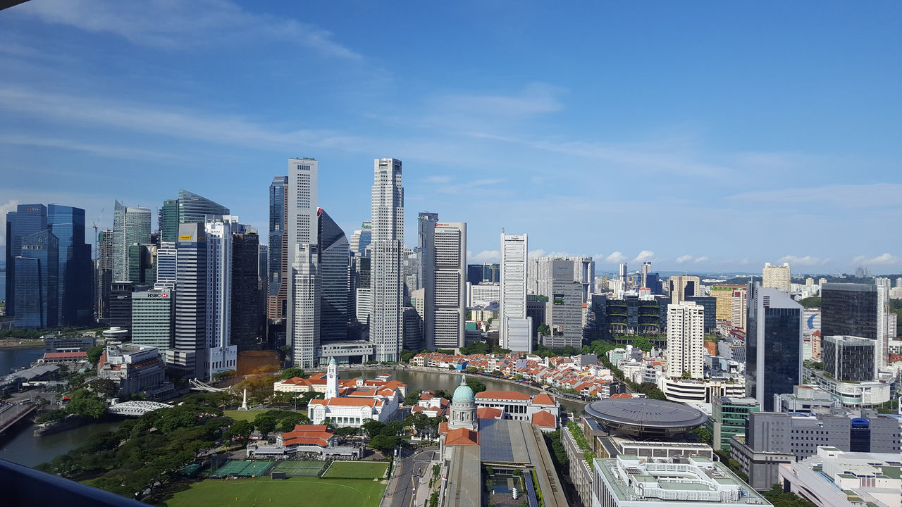 Cityscape against sky