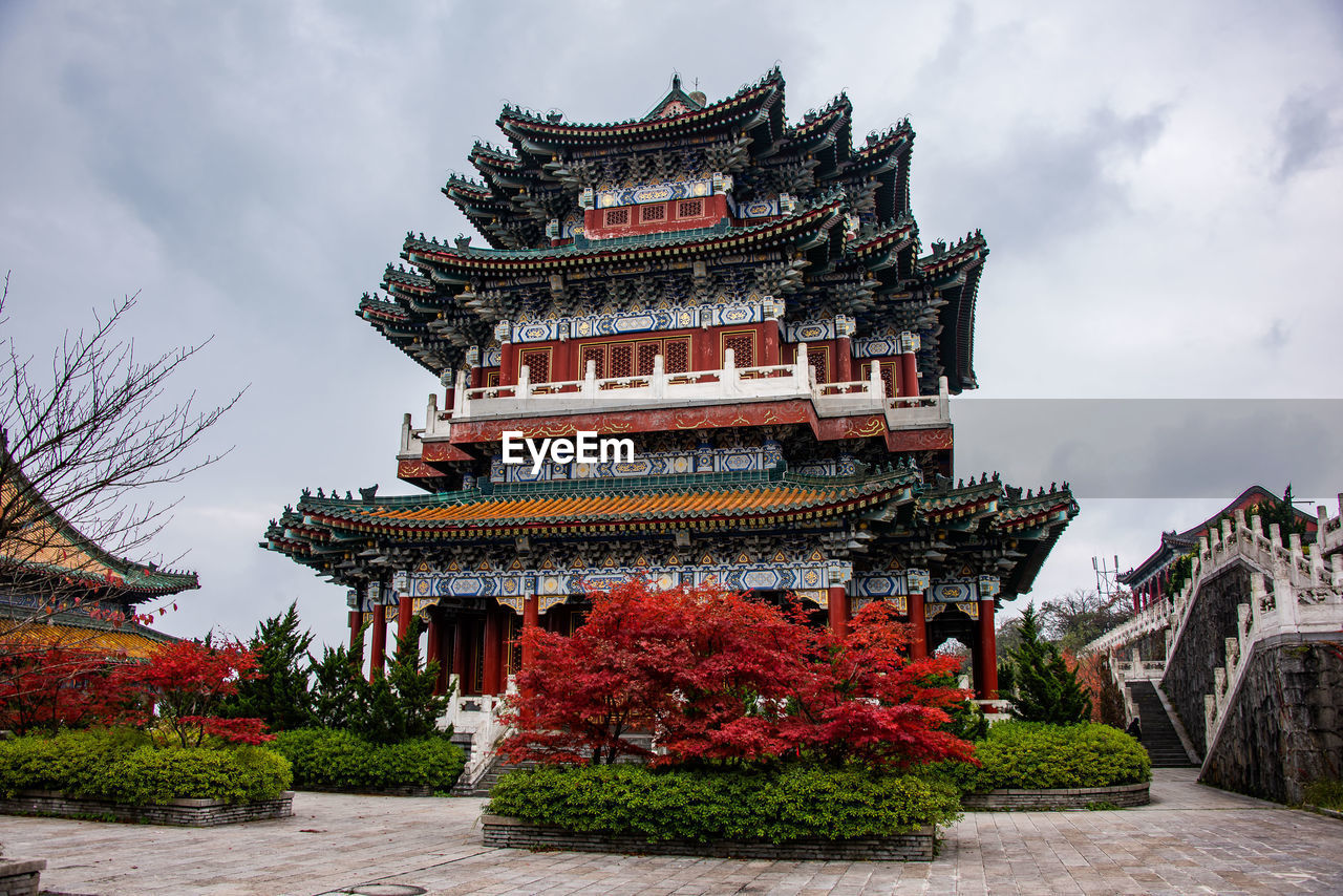 LOW ANGLE VIEW OF TEMPLE AGAINST SKY