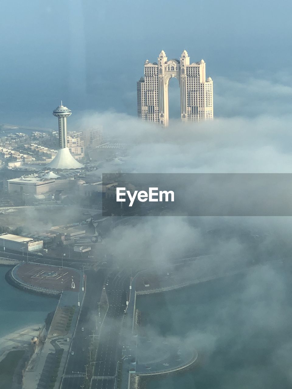 City and foggy 
