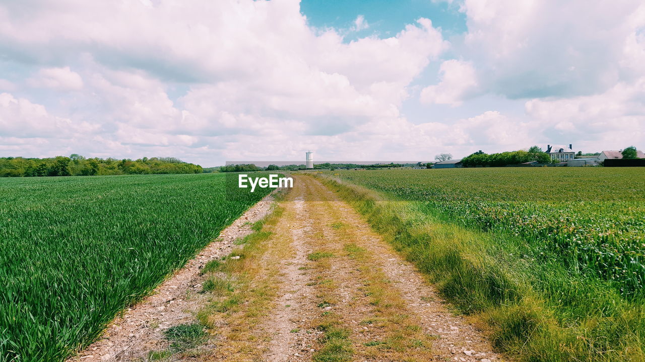 SCENIC VIEW OF FARM AGAINST SKY