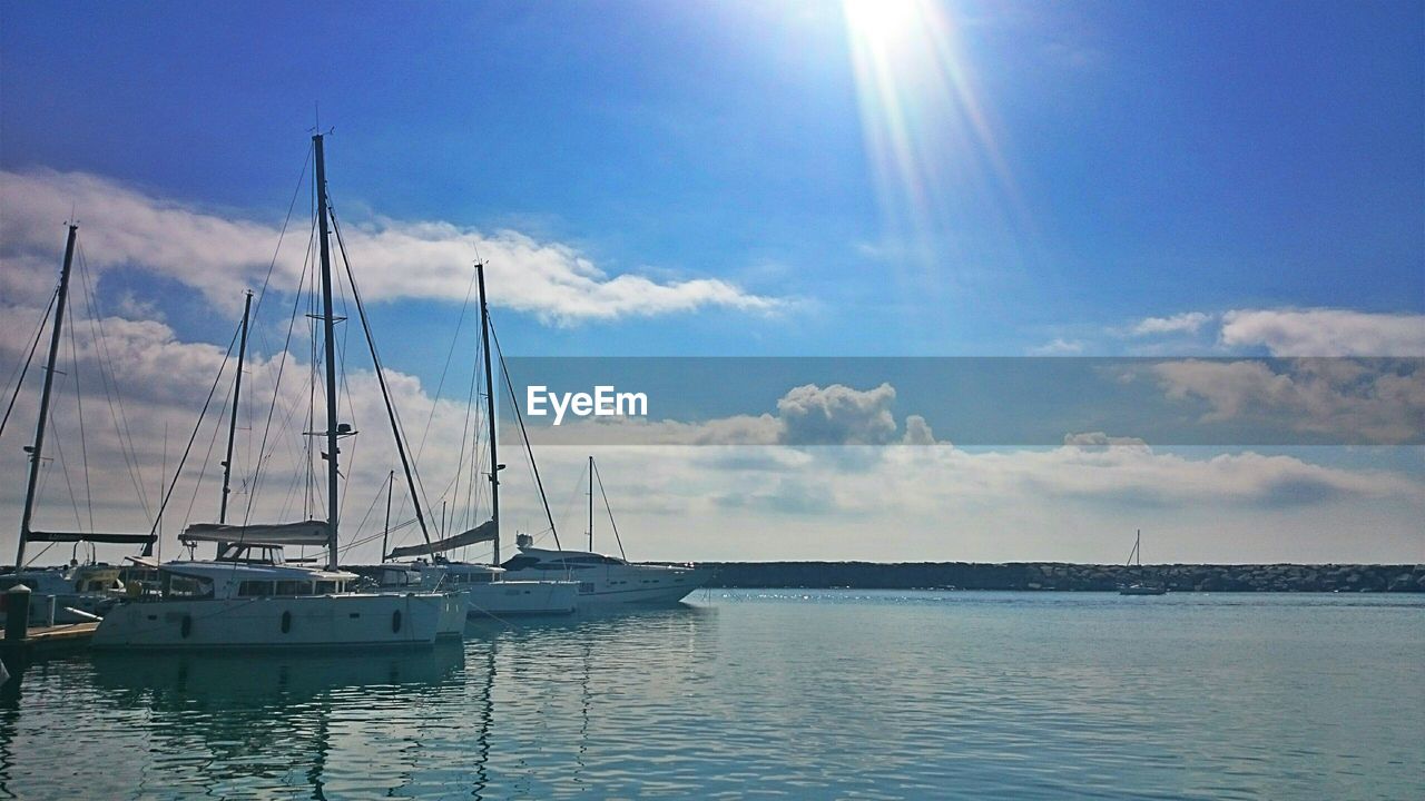 Sailboat in sea