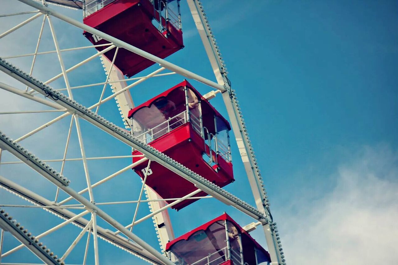 Low angle view of ferris wheel