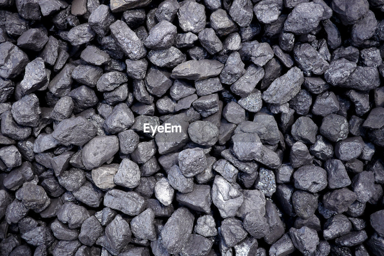 Full frame shot of coal