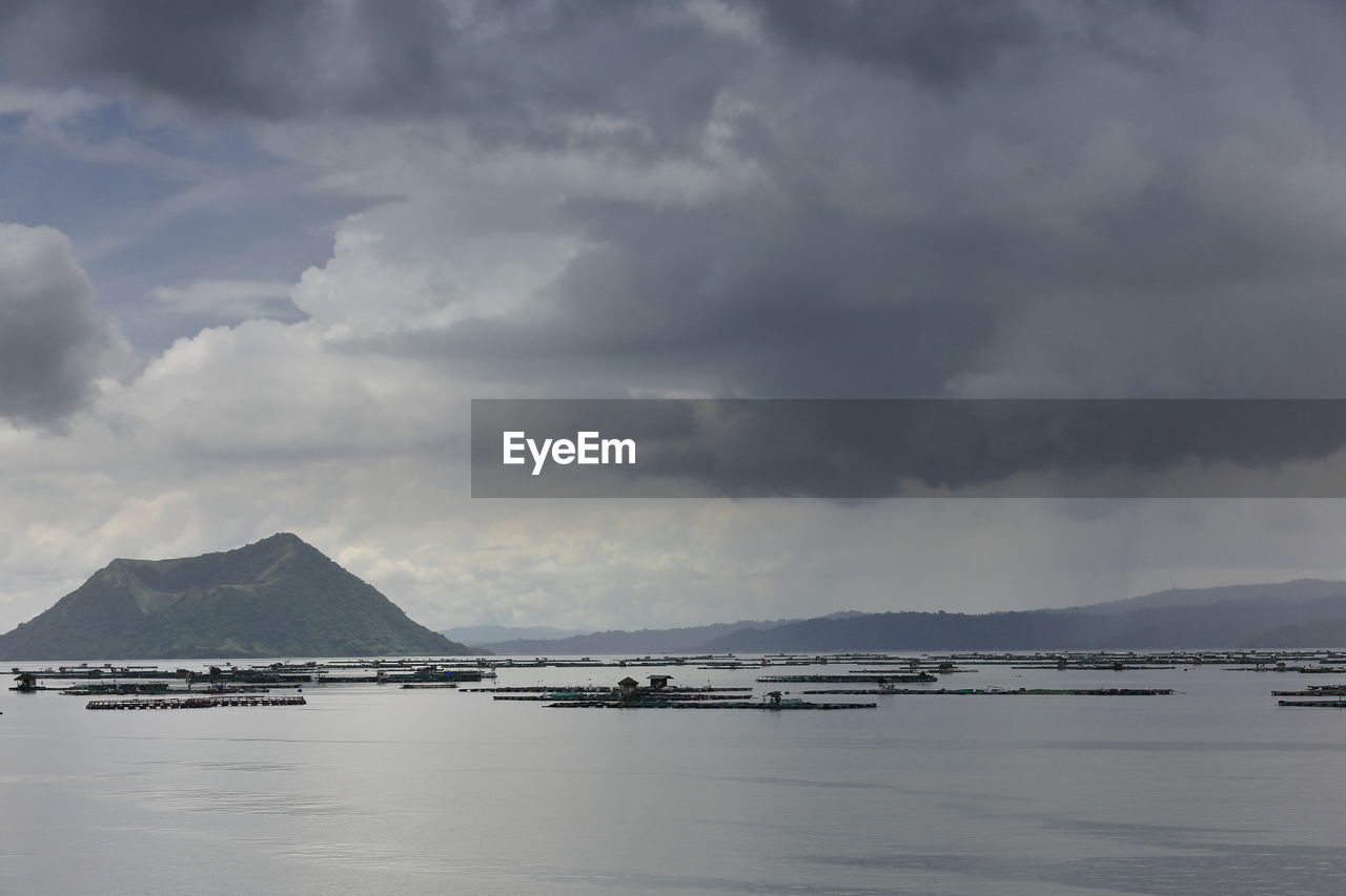 0009 fish cages mainly for tilapia-secondarily for milkfish farming. taal lake-talisay-philippines.