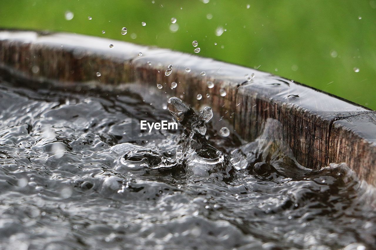 WATER SPLASHING IN LAKE