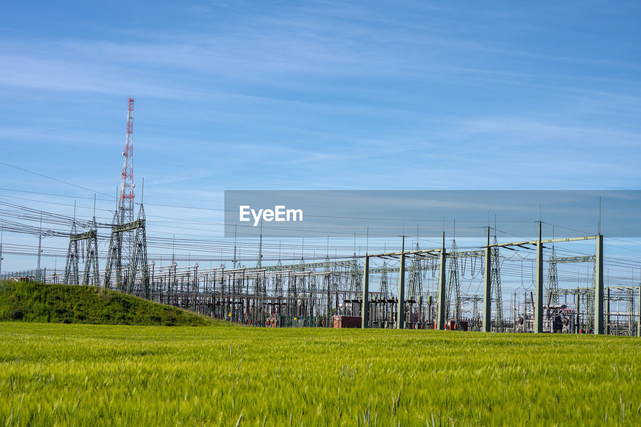 High voltage relay station seen in germany