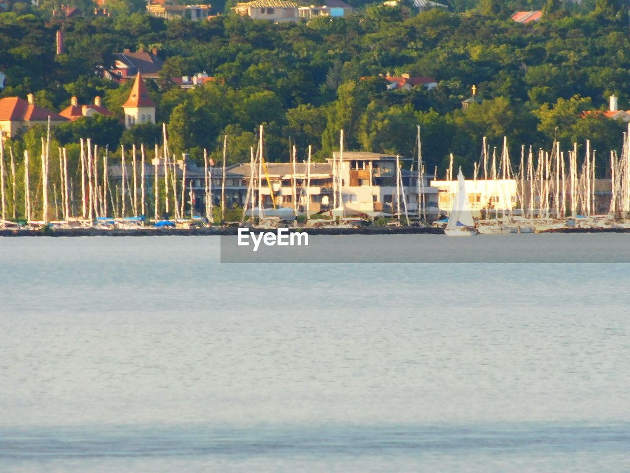 VIEW OF BOATS IN SEA