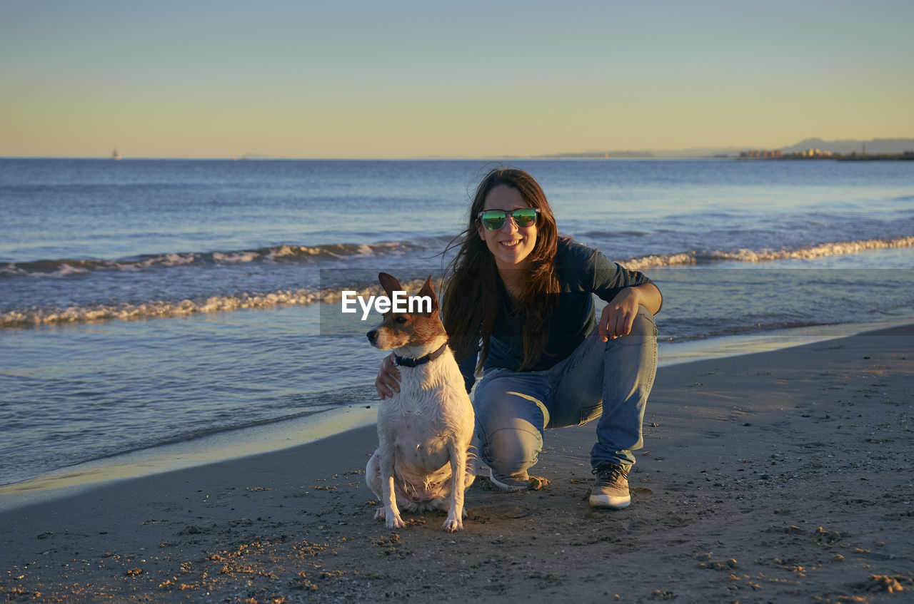 DOG ON BEACH