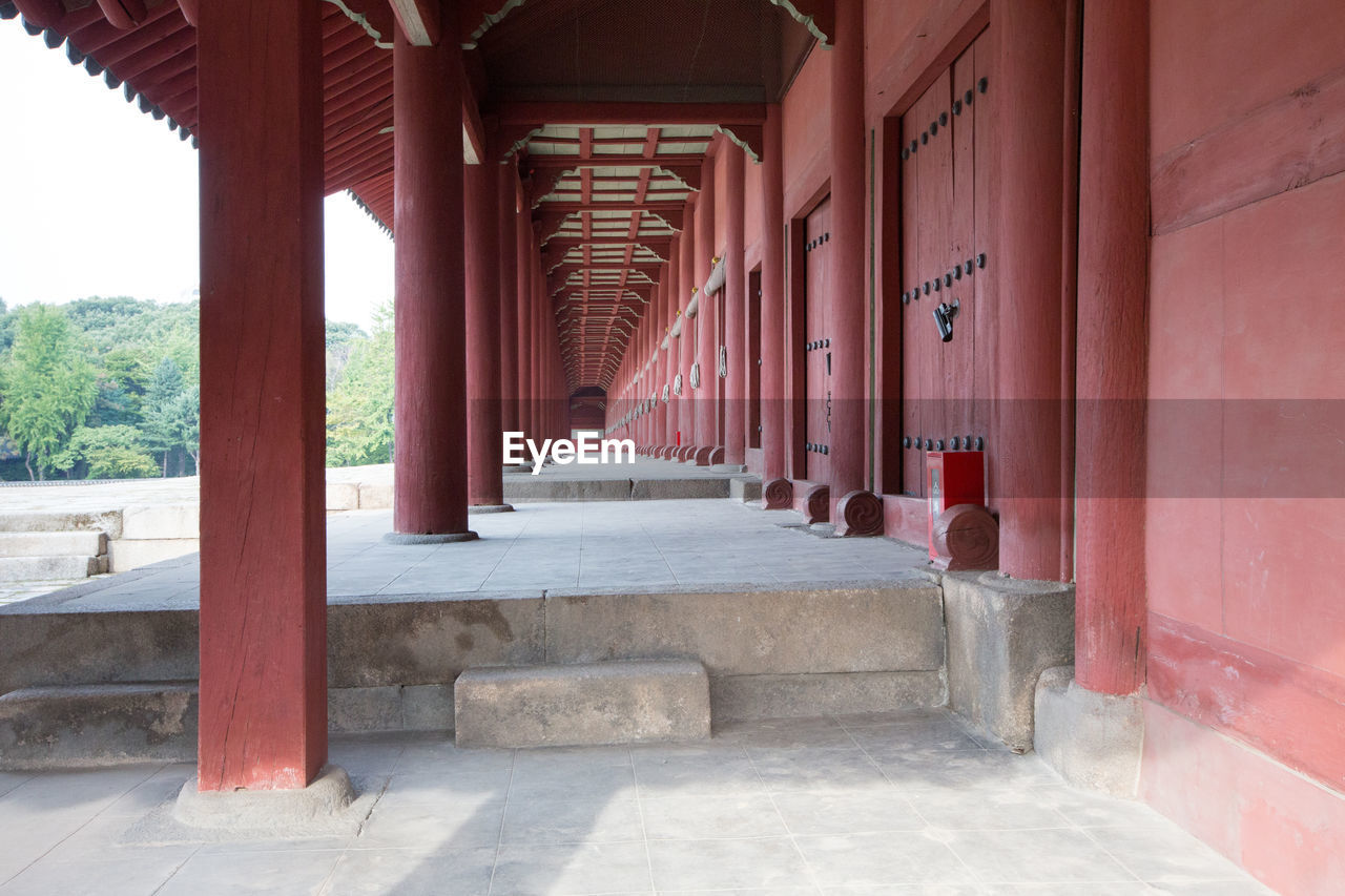 VIEW OF CORRIDOR IN BUILDING