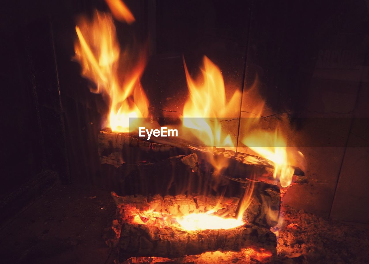 BONFIRE BURNING IN FIRE