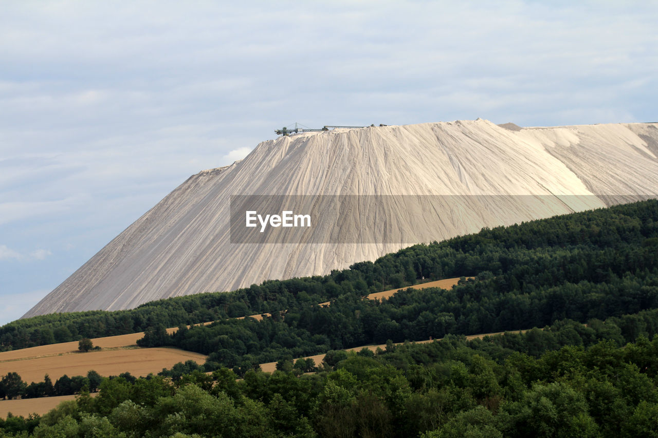 Scenic view of mountain against sky