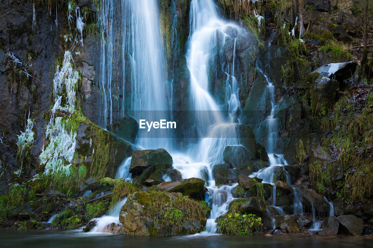 SCENIC VIEW OF WATERFALL