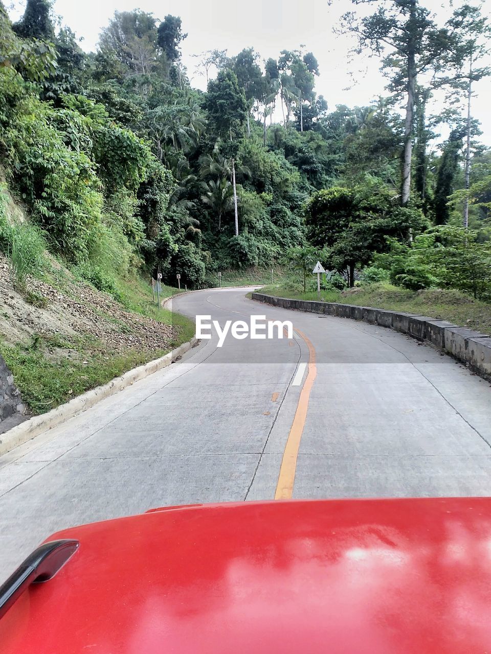 Road passing through country road