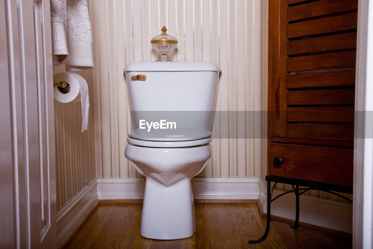 Toilet bowl at home