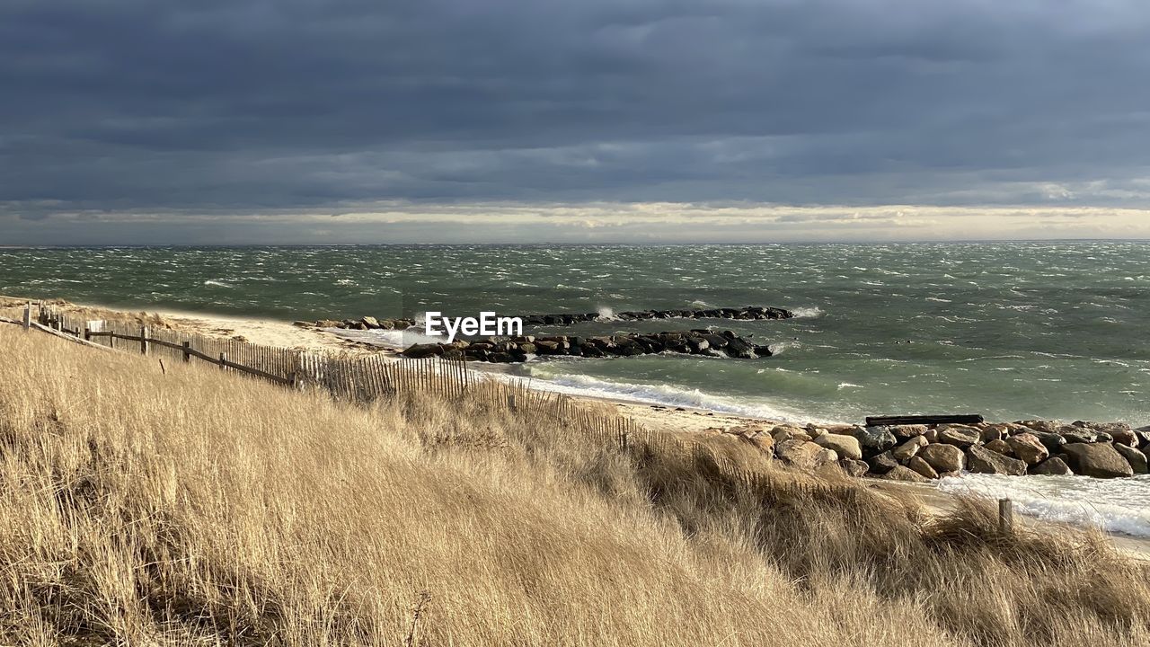 Scenic view of sea against sky