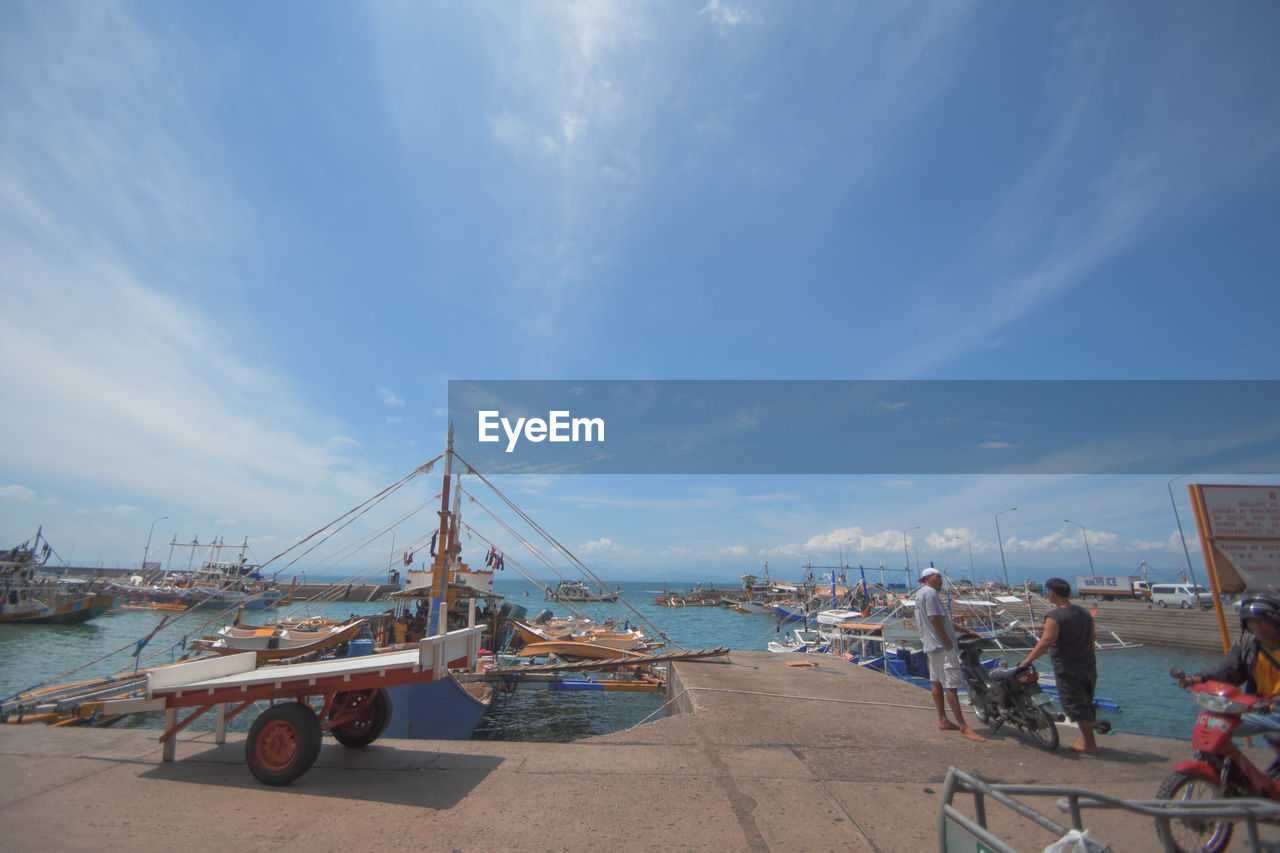 NAUTICAL VESSEL ON SEA AGAINST SKY