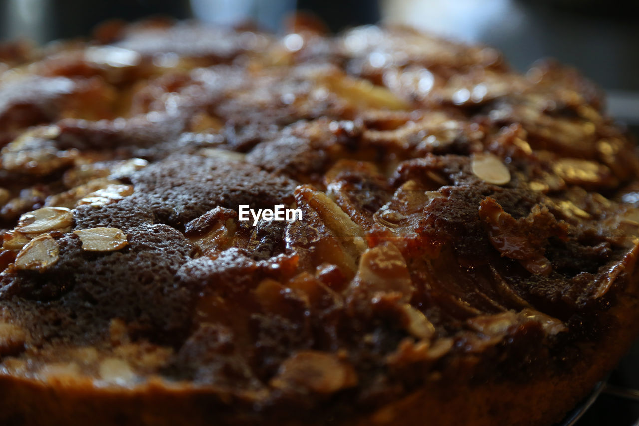 Close-up of apple cake