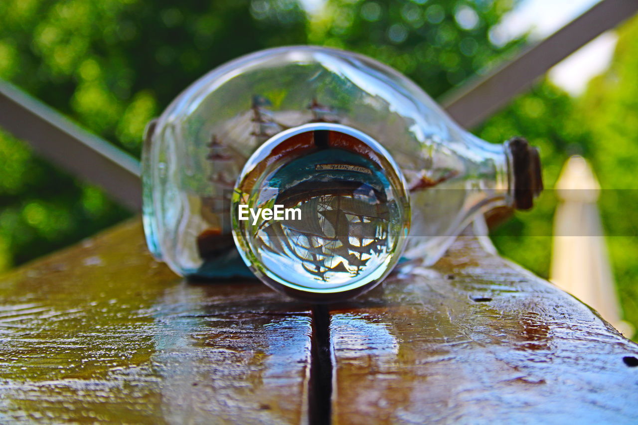 CLOSE-UP OF WATER DRINKING GLASS