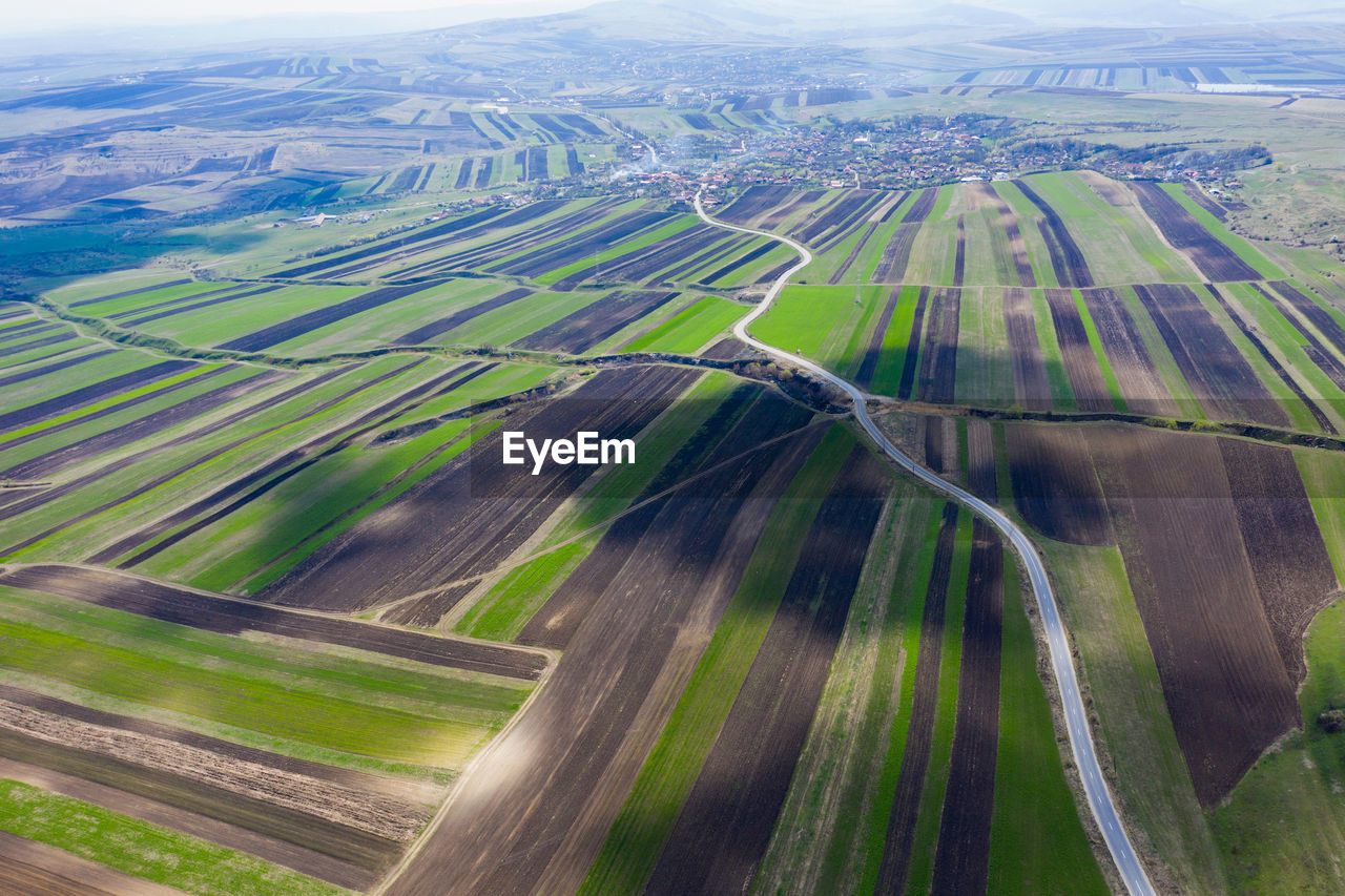 AERIAL VIEW OF FARM