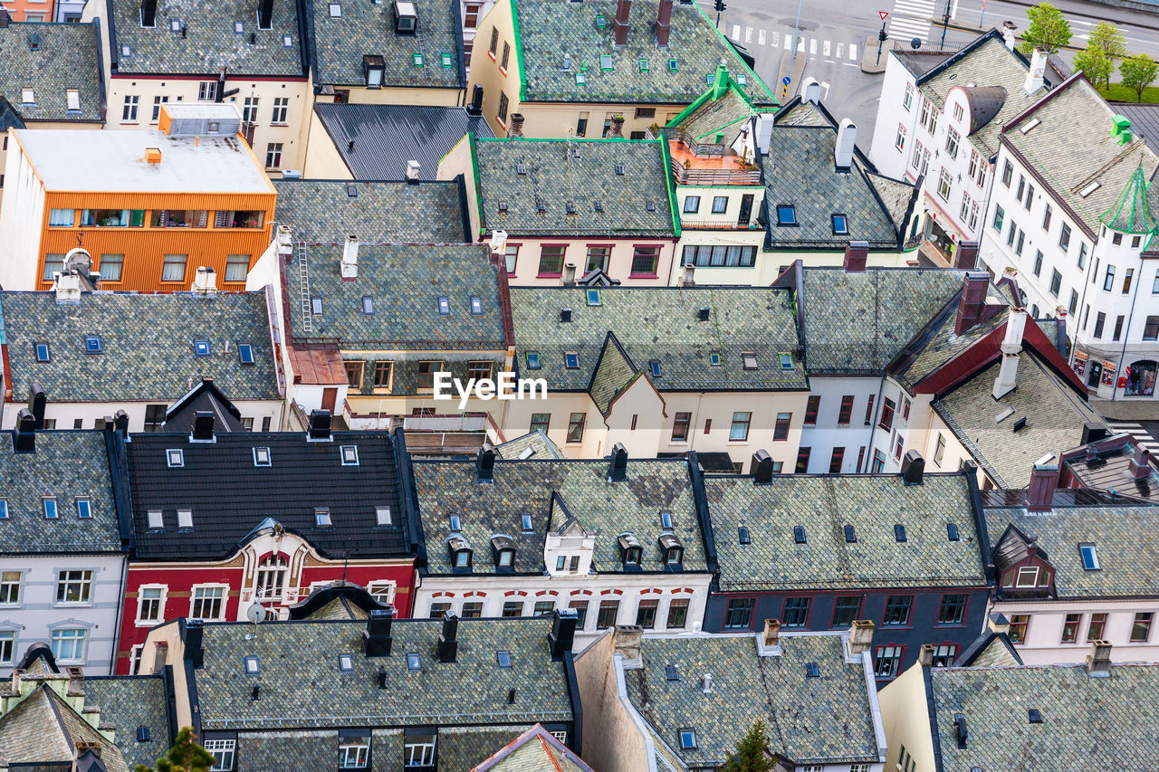 Rooftop view at a residential area