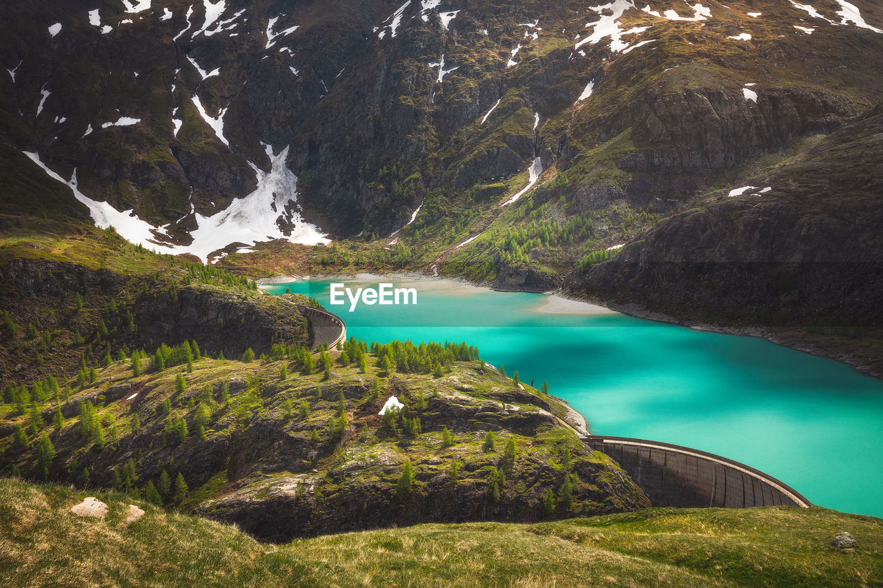 Mountain landscapes from austrian alps in springtime.