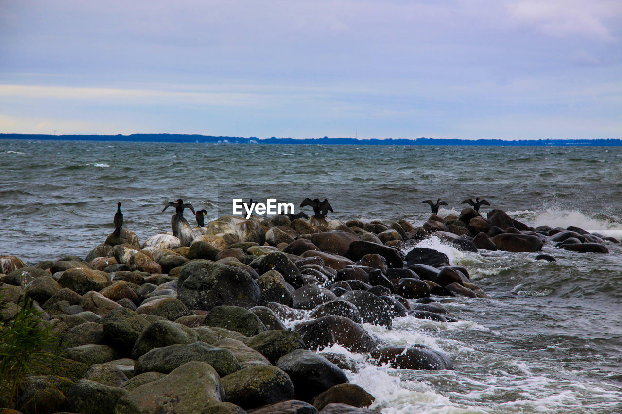 Scenic view of sea against sky