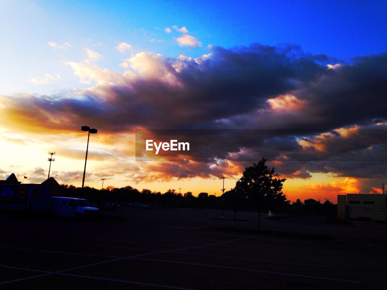 VIEW OF ROAD AT SUNSET