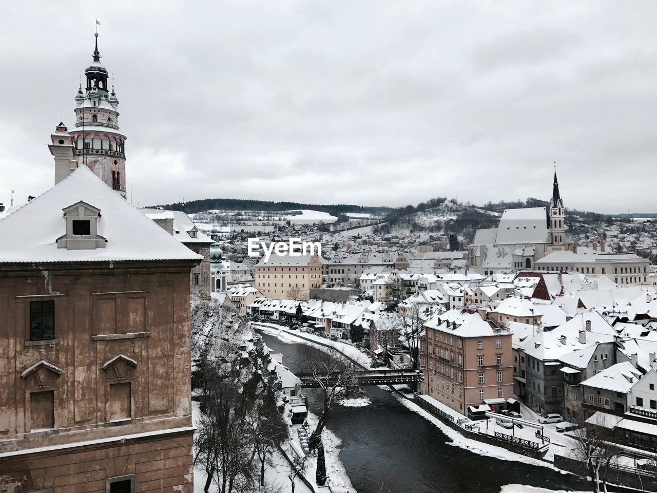 CITY AGAINST SKY DURING WINTER