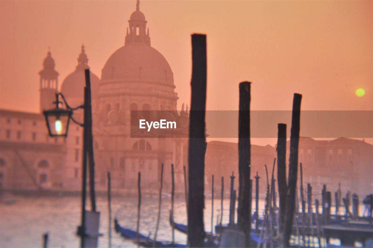 View of cathedral against sky during sunset