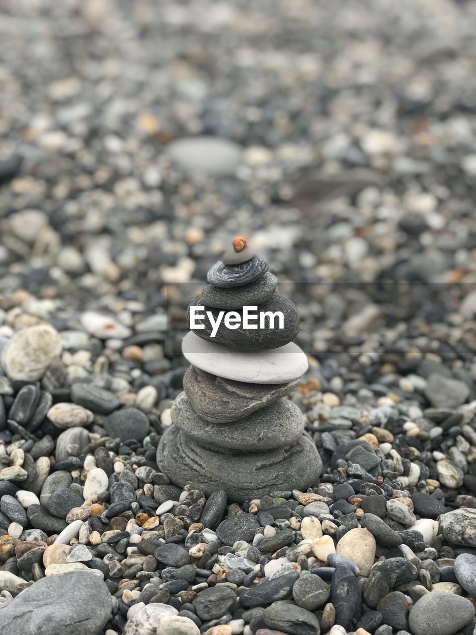 STACK OF STONES ON ROCK