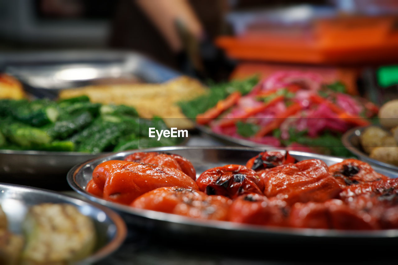 Close-up of meat in plate