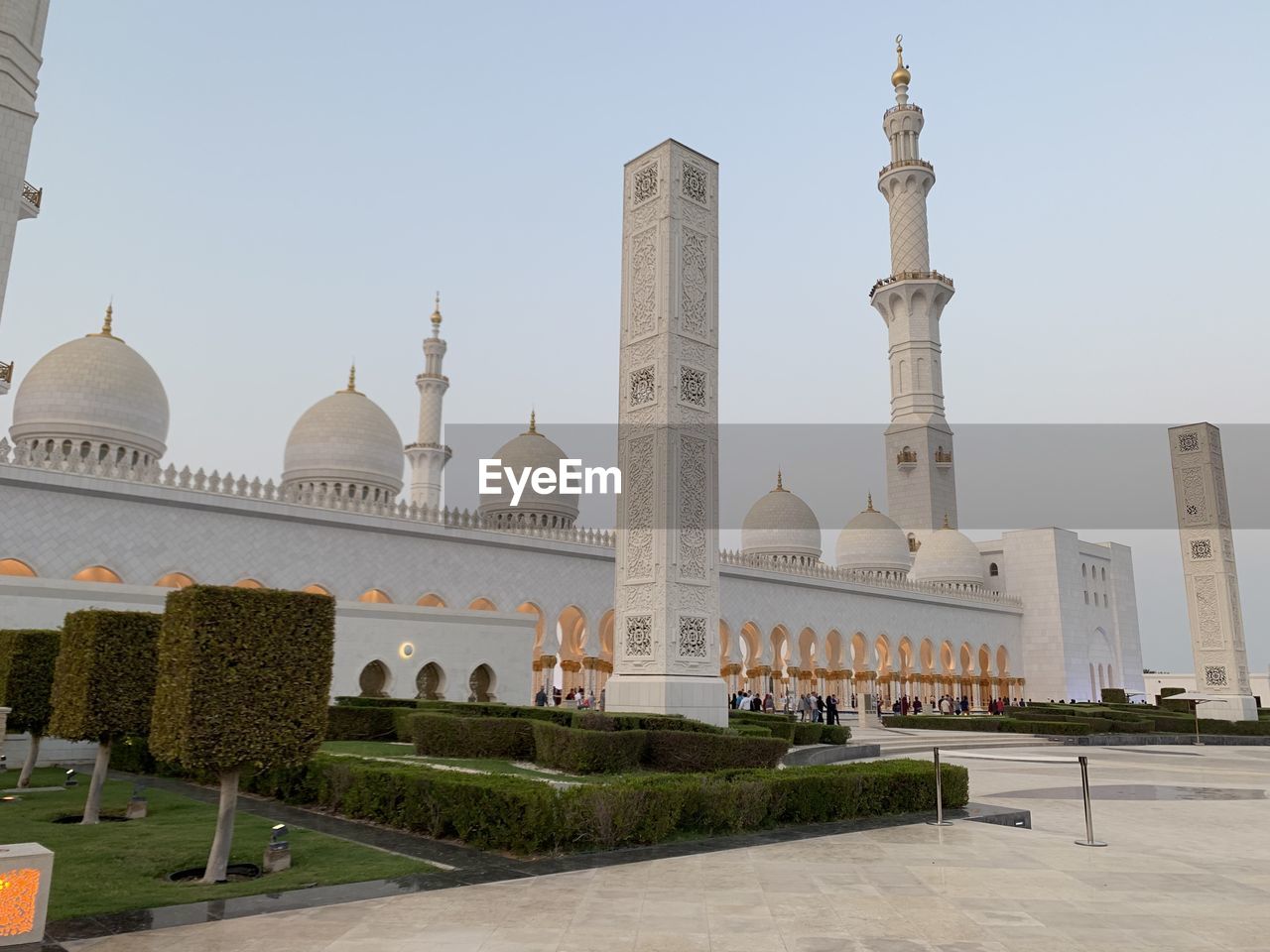 Low angle view of mosque against sky