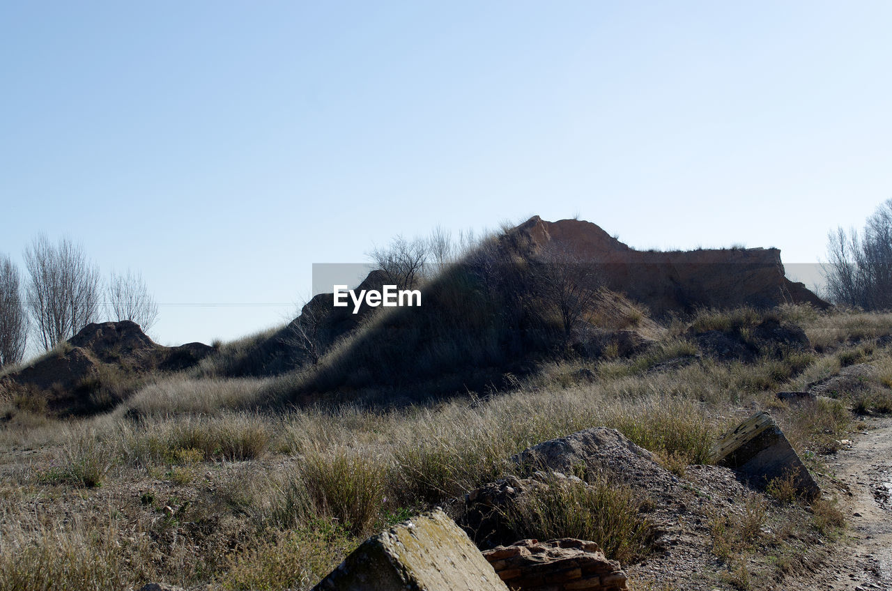 VIEW OF LANDSCAPE AGAINST CLEAR SKY