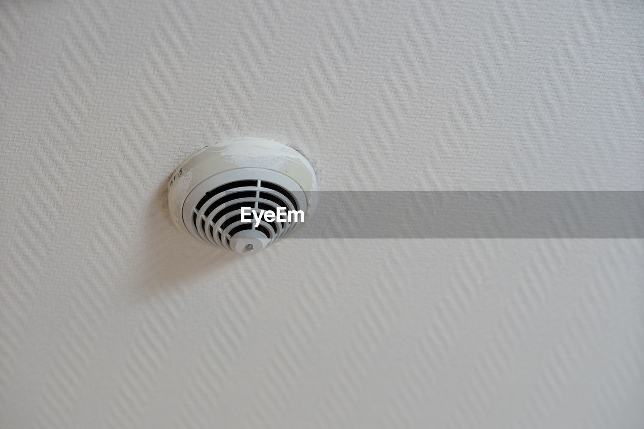 Close-up of smoke detector