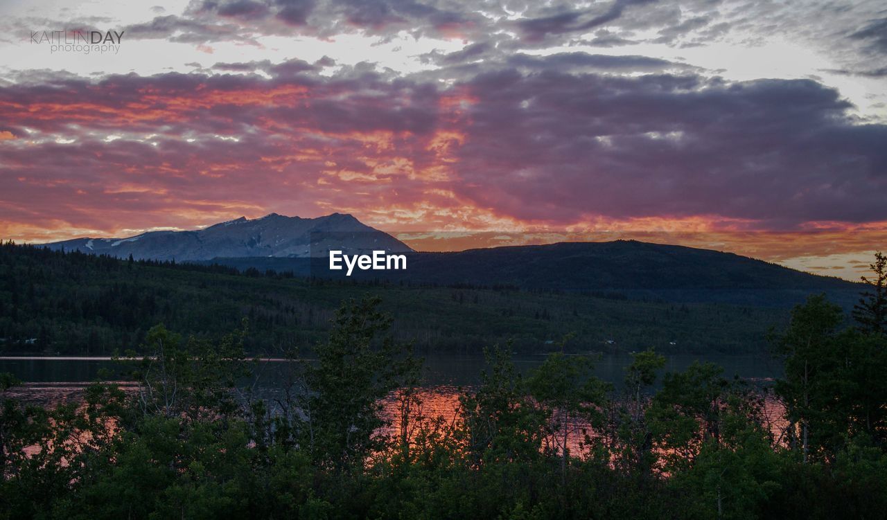 SCENIC VIEW OF LANDSCAPE AGAINST SKY DURING SUNSET