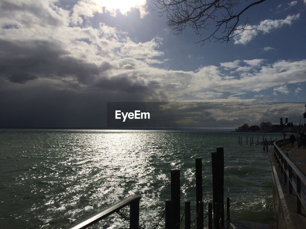 View of calm sea against the sky