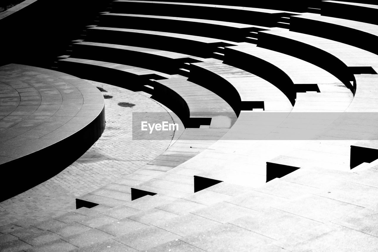 Full frame shot of modern amphitheater