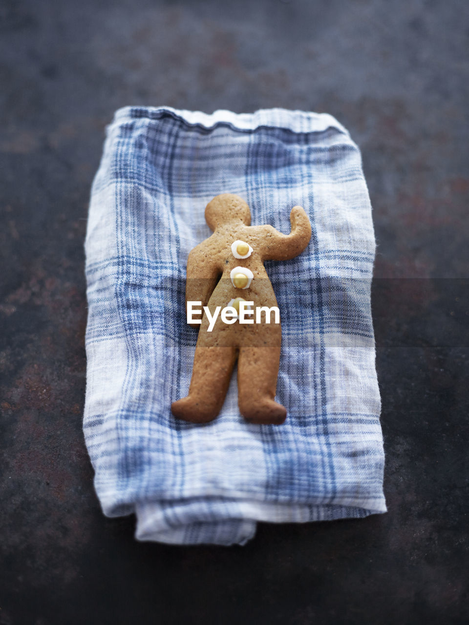 Gingerbread man on napkin