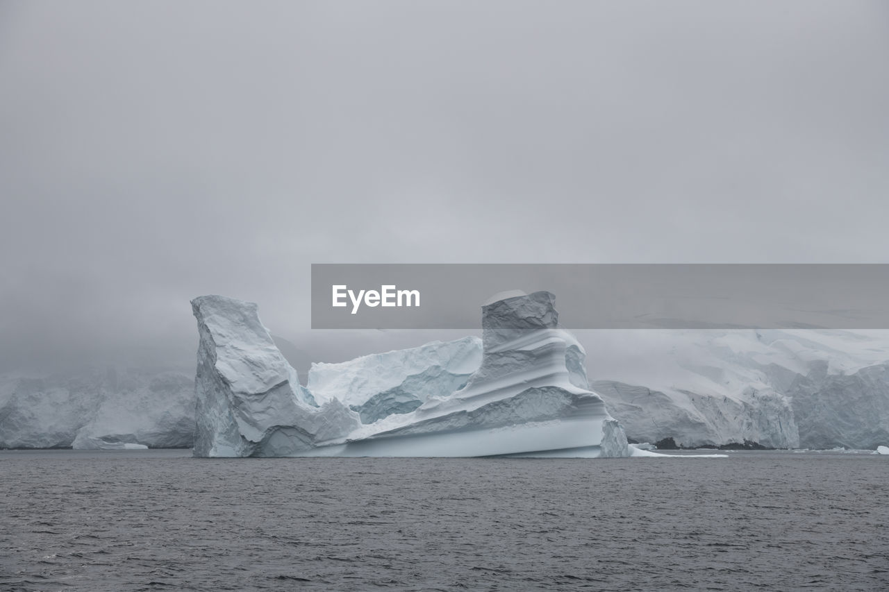 Iceberg in the gerlache strait, the antarctic.