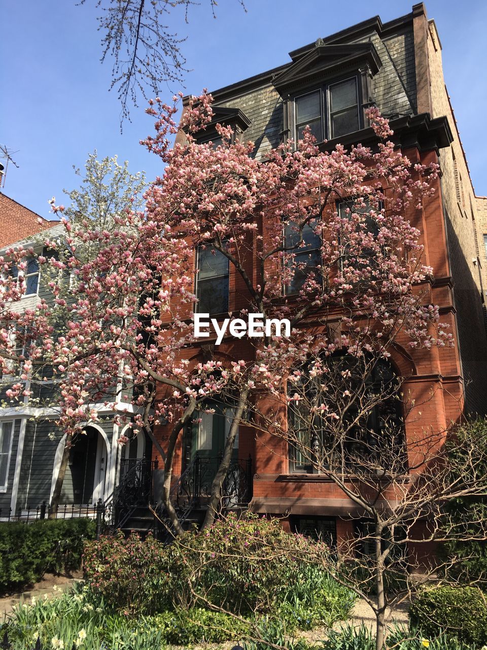 LOW ANGLE VIEW OF RESIDENTIAL BUILDING