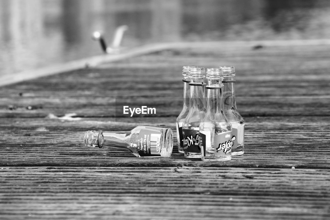 Close-up of wooden boardwalk