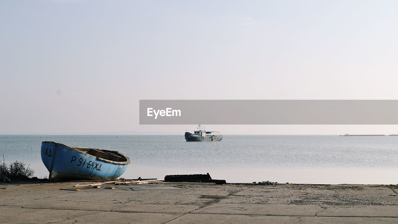 Boats at the sea