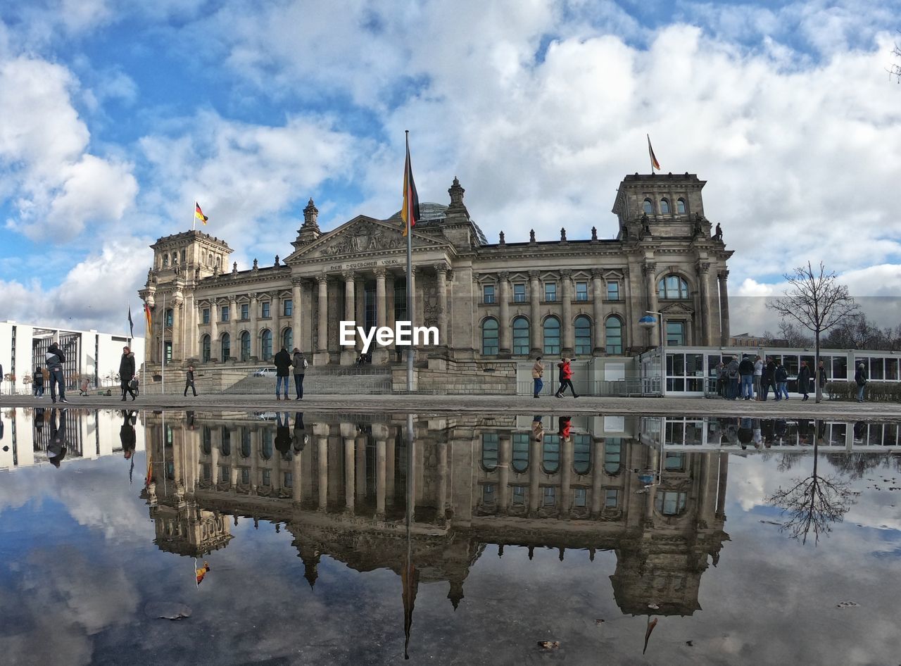 REFLECTION OF BUILDING ON WATER