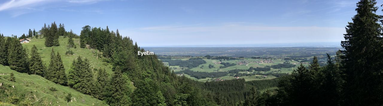 Panoramic view of landscape against sky