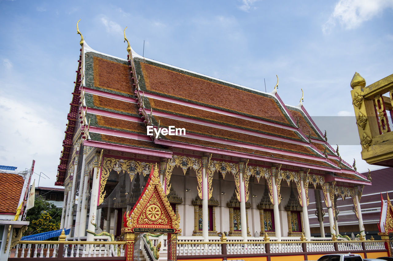 low angle view of built structures against sky