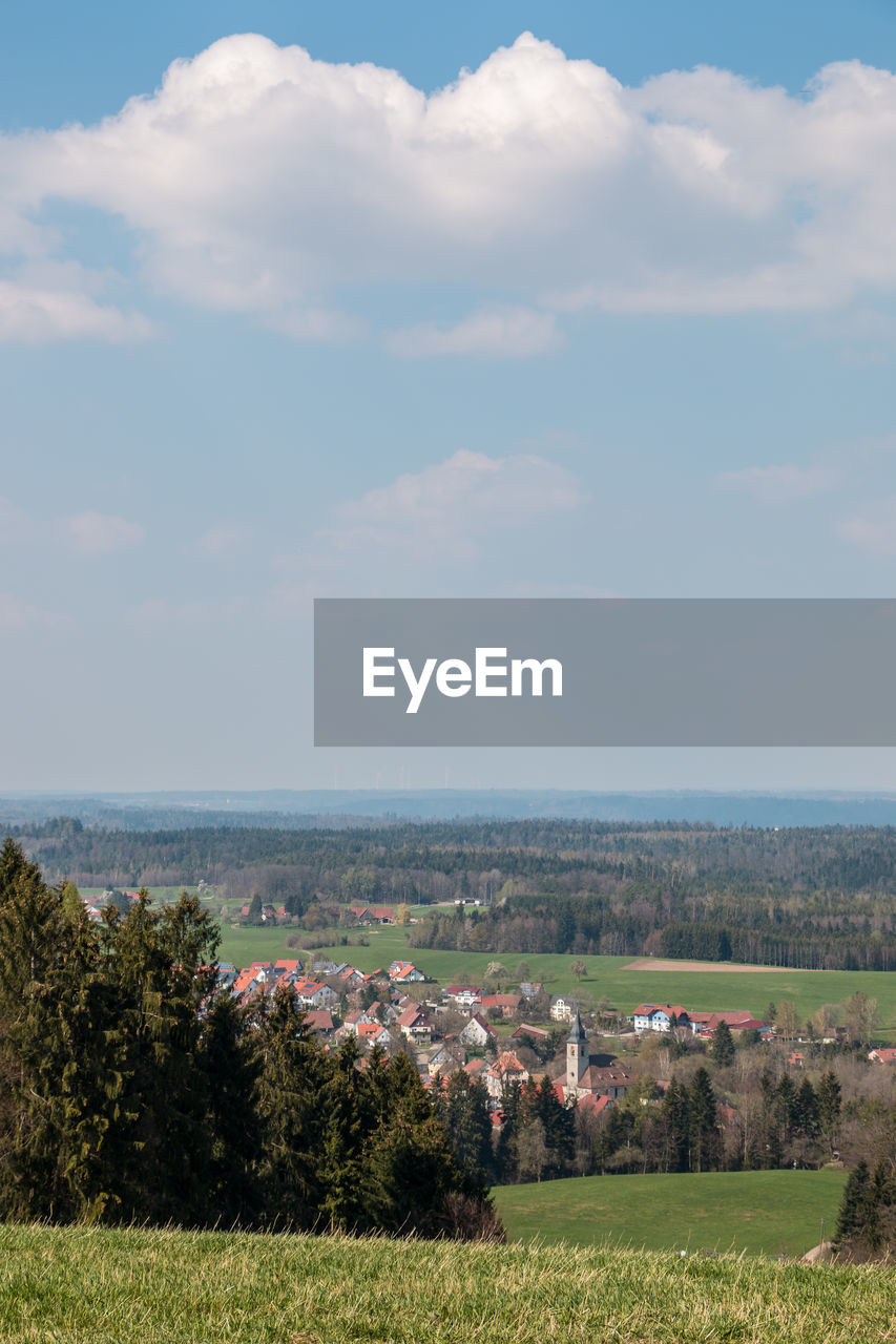 Scenic view of landscape against sky