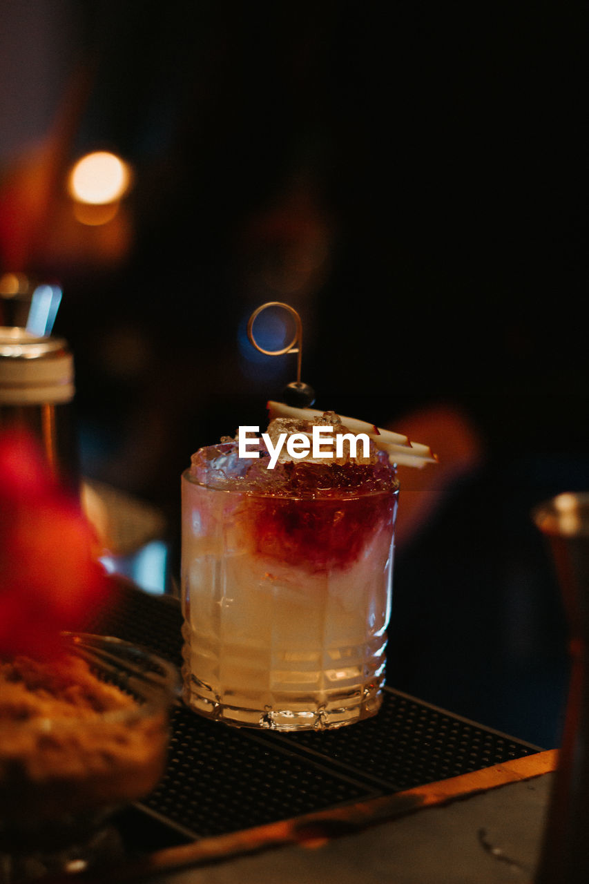 Close-up of drink on table in restaurant