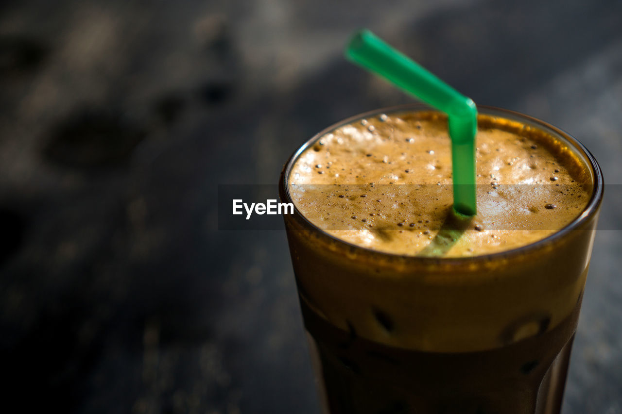 Close-up of drink on table